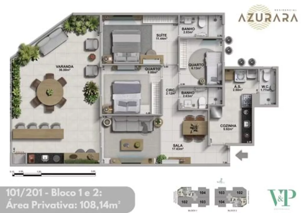 Cobertura, 3 quartos, 168 m² - Foto 14