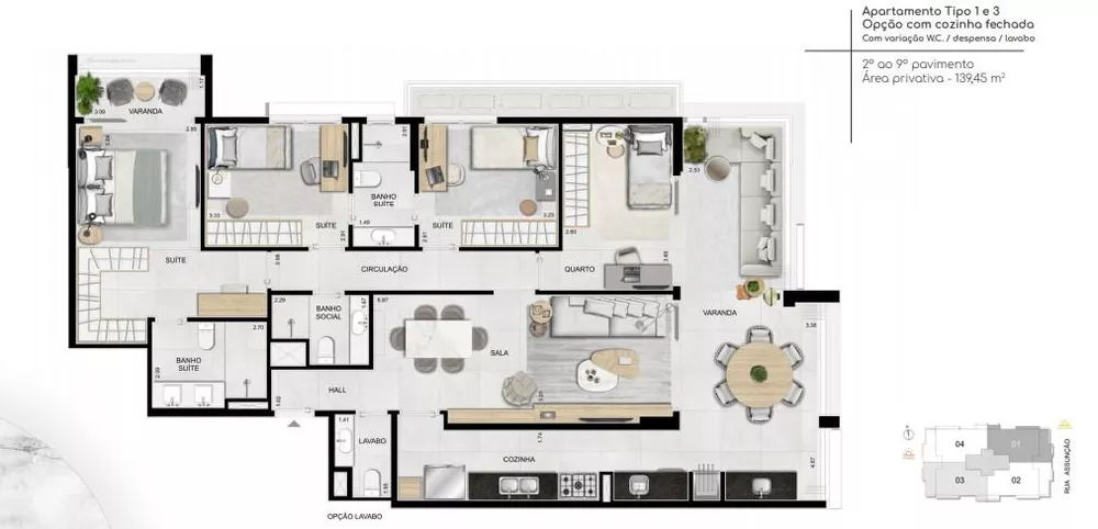 Apartamento, 4 quartos, 139 m² - Foto 15