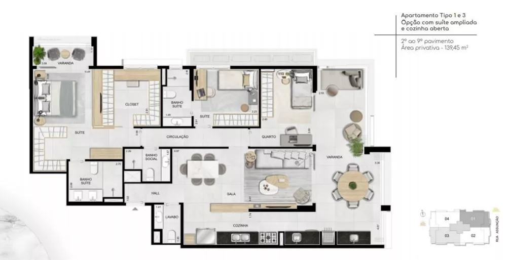 Apartamento, 4 quartos, 139 m² - Foto 12