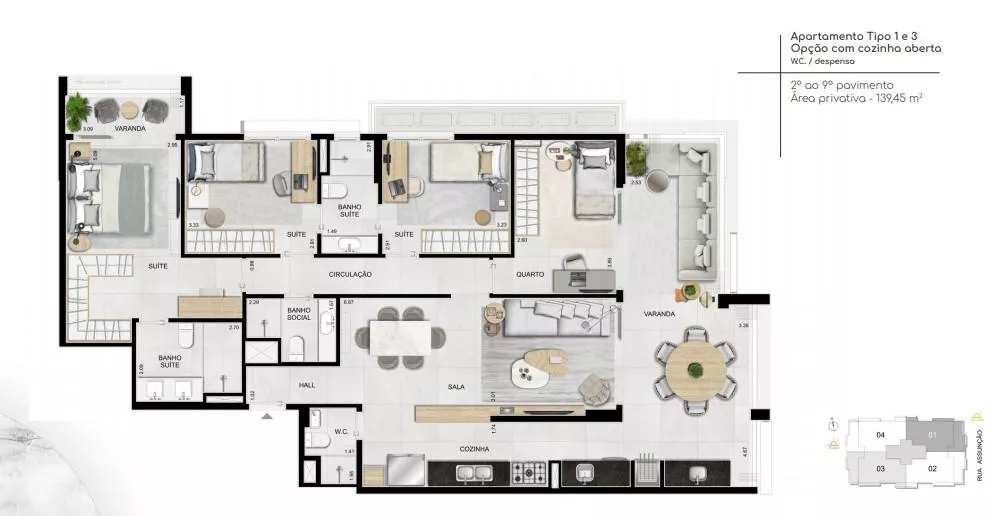 Apartamento, 4 quartos, 139 m² - Foto 11