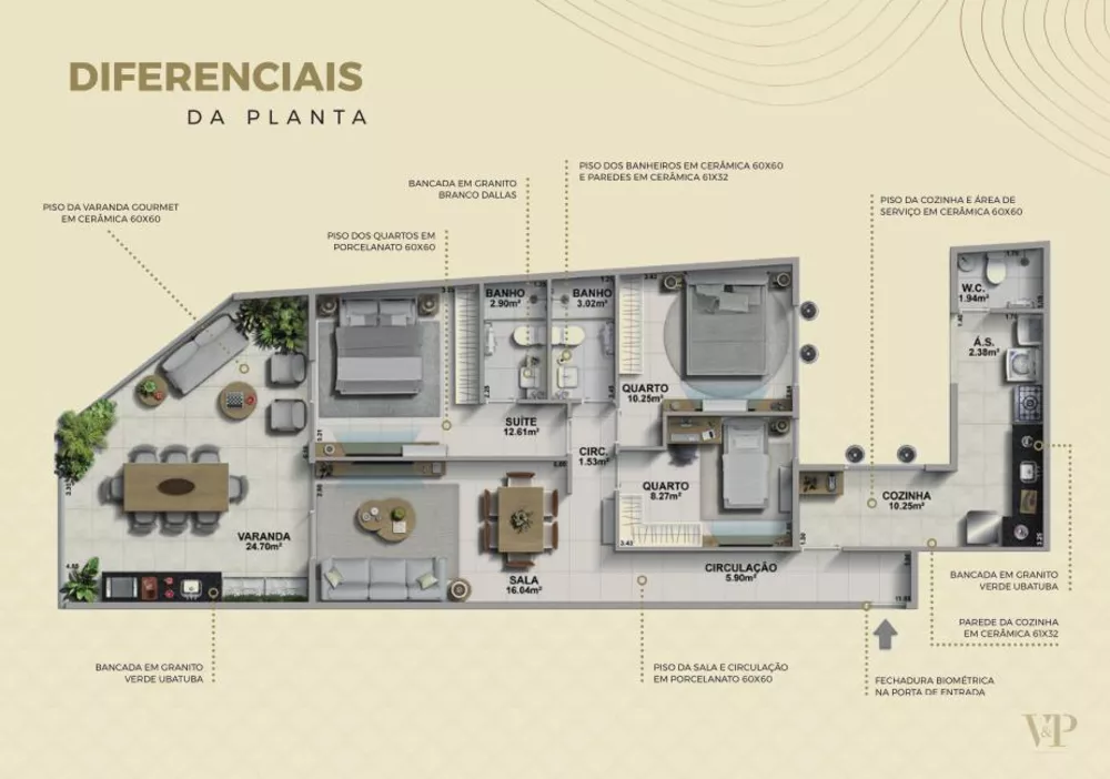 Apartamento à venda com 3 quartos, 111m² - Foto 10