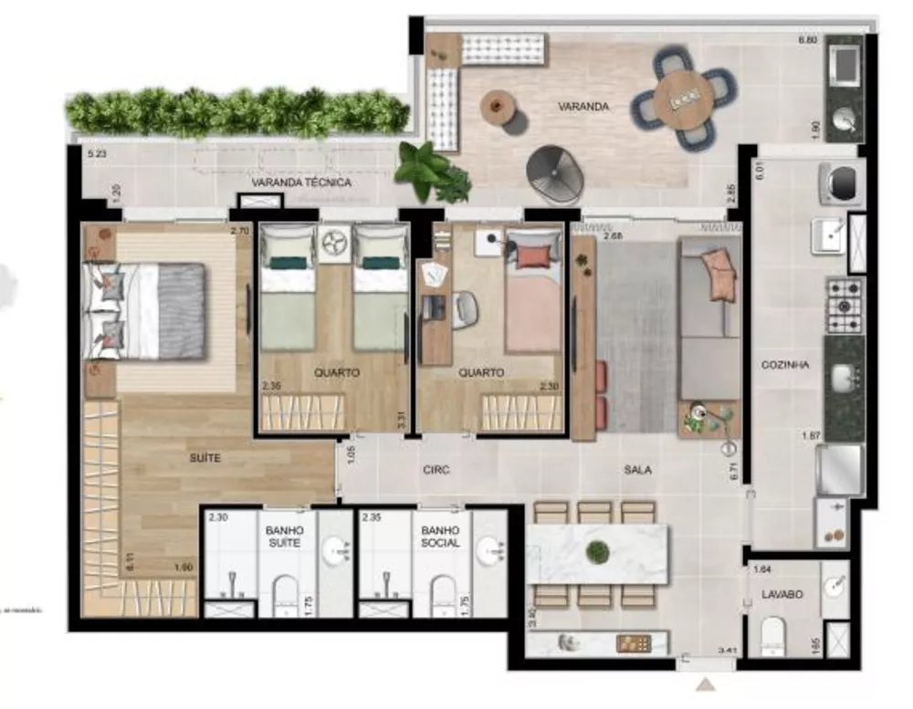 Apartamento, 3 quartos, 104 m² - Foto 18