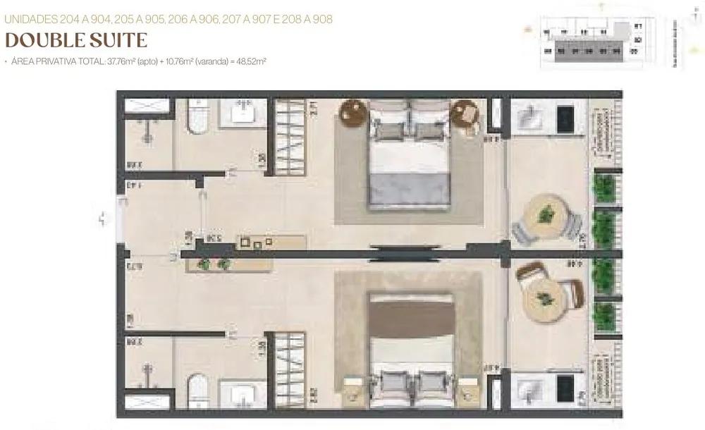 Apartamento, 2 quartos, 48 m² - Foto 12