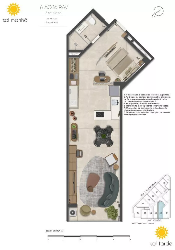 Apartamento, 1 quarto, 38 m² - Foto 35
