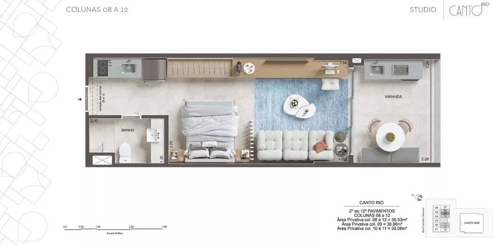 Apartamento, 1 quarto, 38 m² - Foto 14