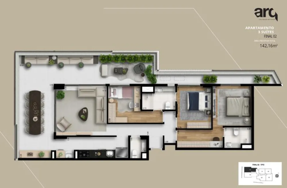 Apartamento, 3 quartos, 114 m² - Foto 13