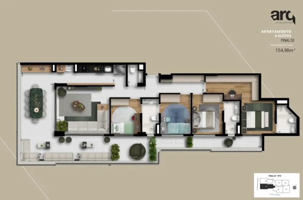Apartamento, 3 quartos, 114 m² - Foto 7