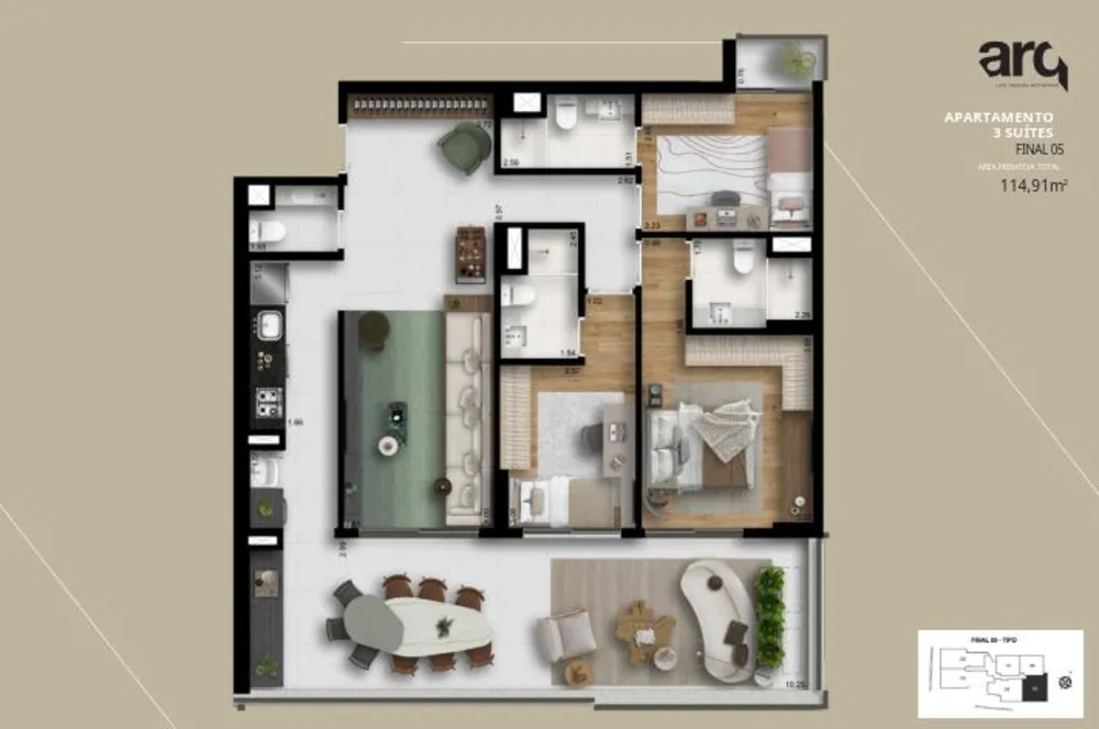 Apartamento, 3 quartos, 114 m² - Foto 18