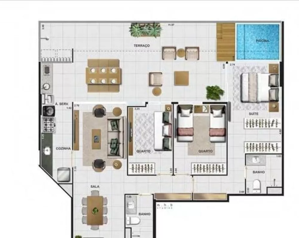 Apartamento à venda com 3 quartos, 114m² - Foto 20