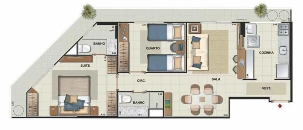 Apartamento, 2 quartos, 65 m² - Foto 15