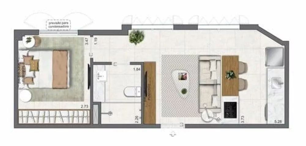 Apartamento à venda com 1 quarto, 34m² - Foto 12