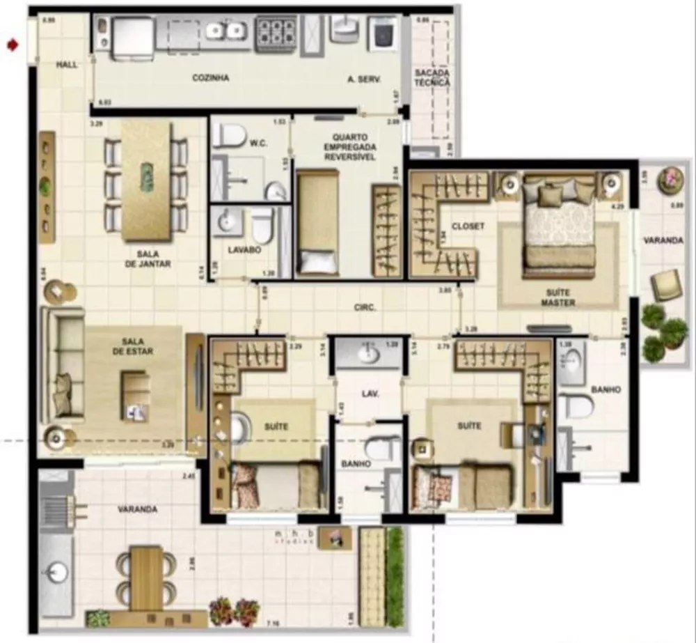 Apartamento, 3 quartos, 120 m² - Foto 26