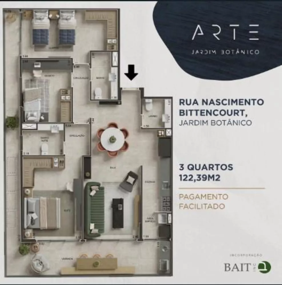 Apartamento, 1 quarto, 49 m² - Foto 3