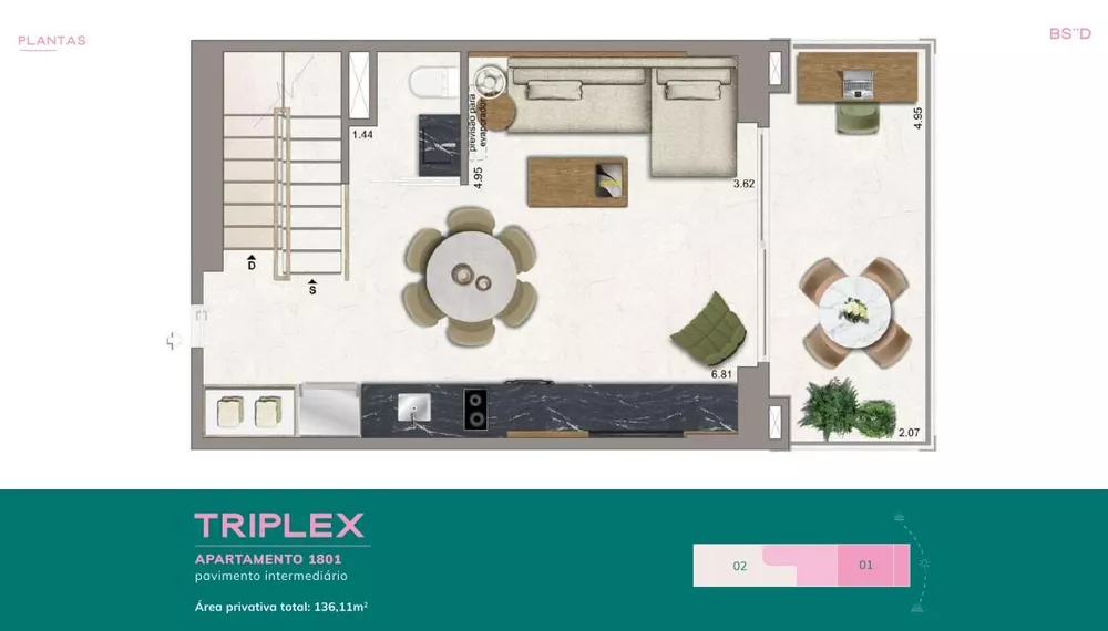 Apartamento, 1 quarto, 45 m² - Foto 33