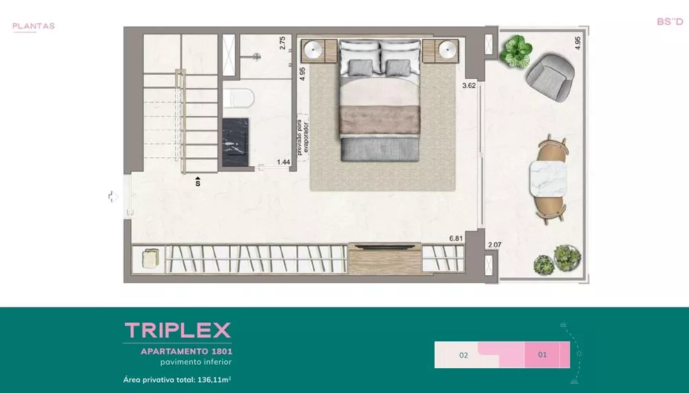 Apartamento, 1 quarto, 45 m² - Foto 23