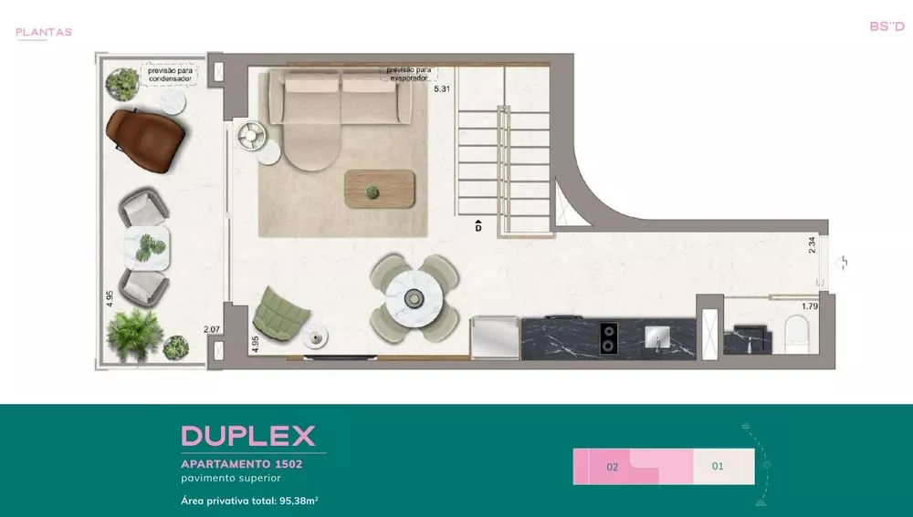 Apartamento, 1 quarto, 45 m² - Foto 34