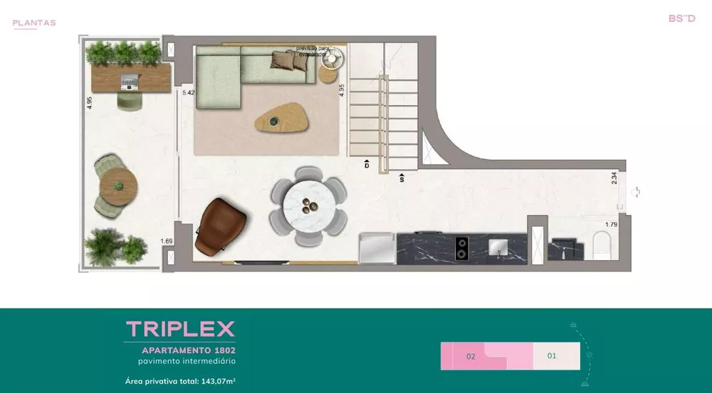 Apartamento, 1 quarto, 45 m² - Foto 15