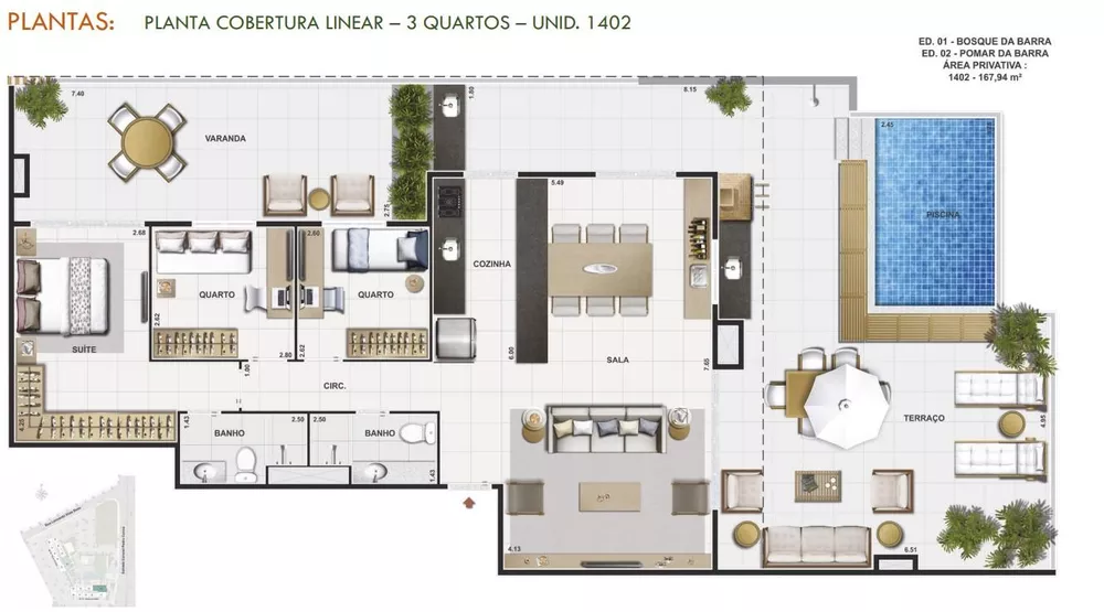 Apartamento, 3 quartos, 139 m² - Foto 34
