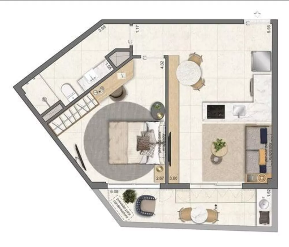 Apartamento, 1 quarto, 34 m² - Foto 22