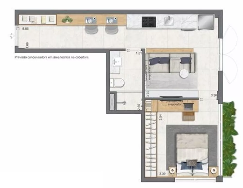 Apartamento, 1 quarto, 52 m² - Foto 24