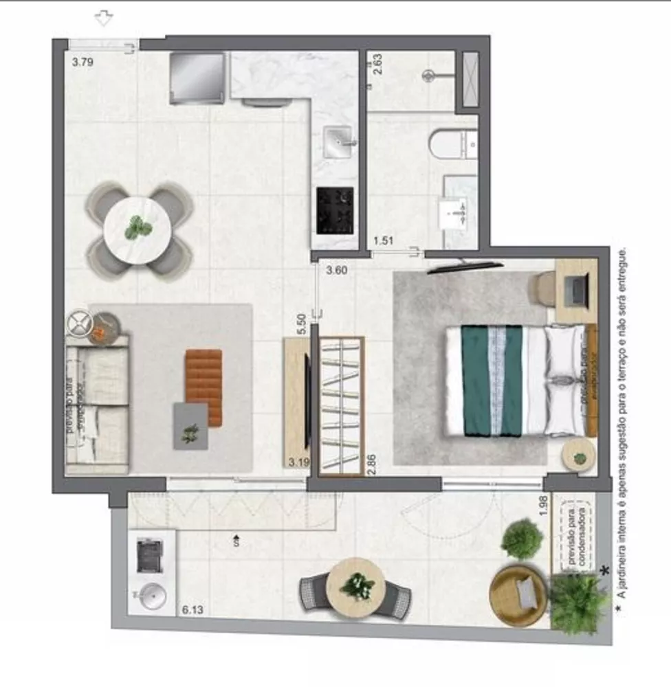Apartamento, 1 quarto, 52 m² - Foto 5