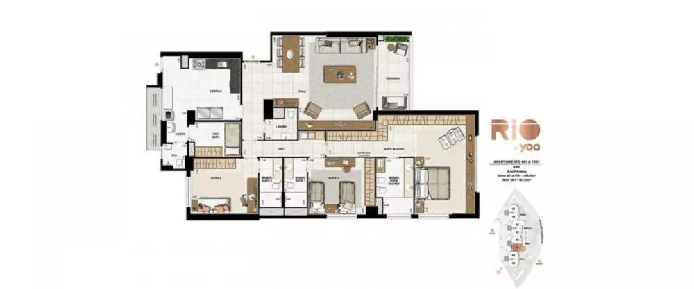 Apartamento, 3 quartos, 155 m² - Foto 21