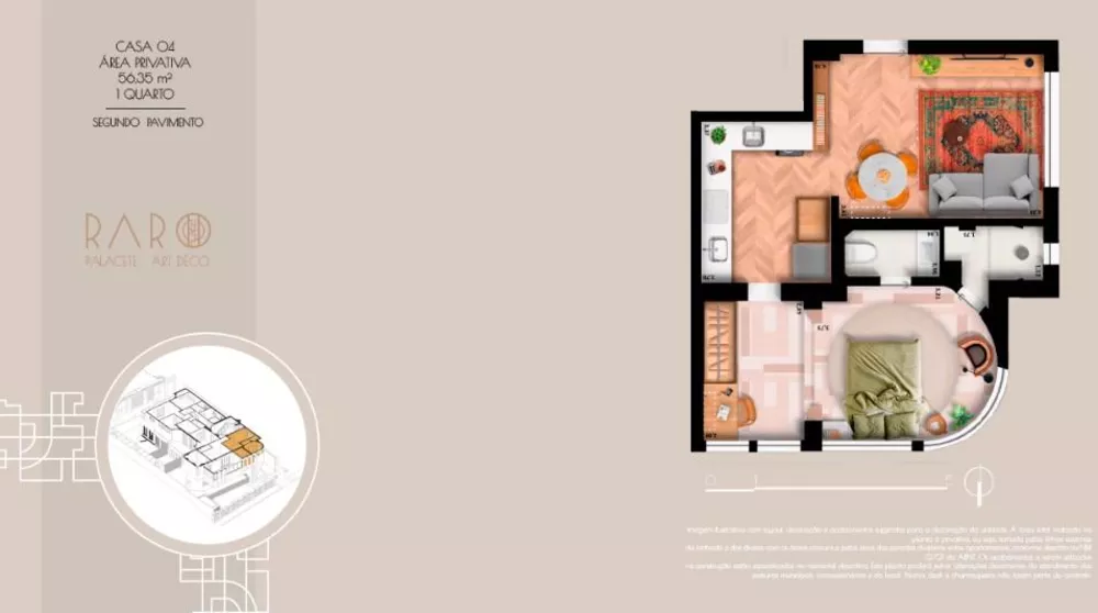 Casa de Condomínio, 2 quartos - Foto 4