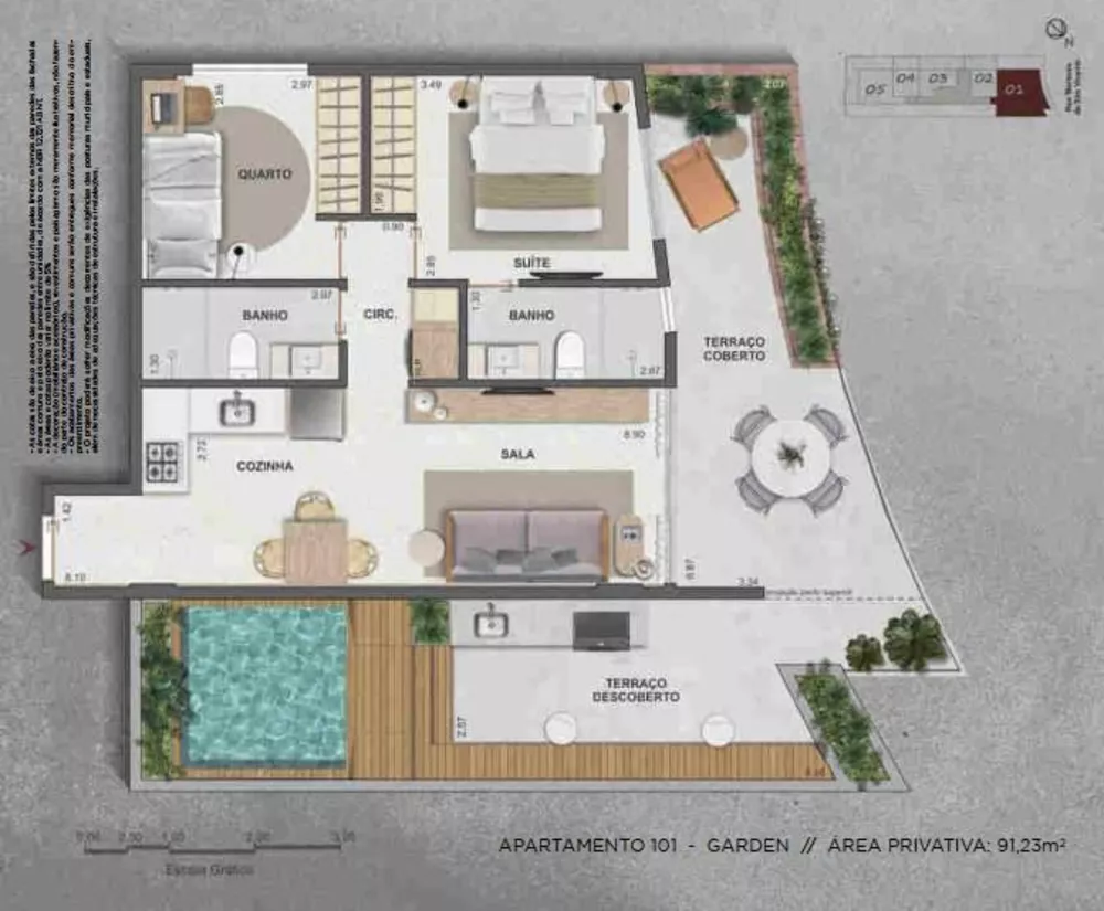 Apartamento, 1 quarto, 36 m² - Foto 23