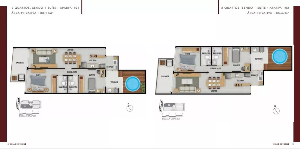 Apartamento, 2 quartos, 68 m² - Foto 2
