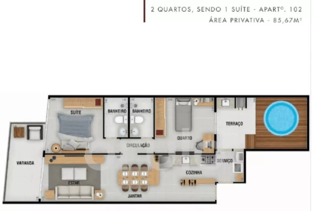 Apartamento, 2 quartos, 68 m² - Foto 7