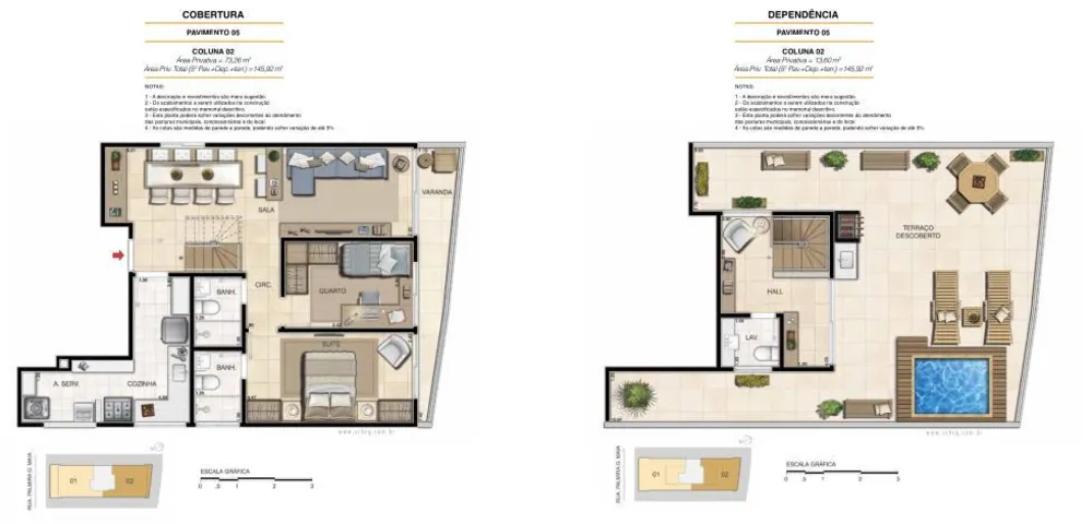 Cobertura, 2 quartos, 145 m² - Foto 12