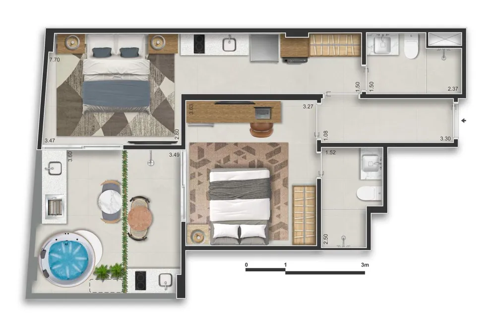 Apartamento, 1 quarto, 30 m² - Foto 42
