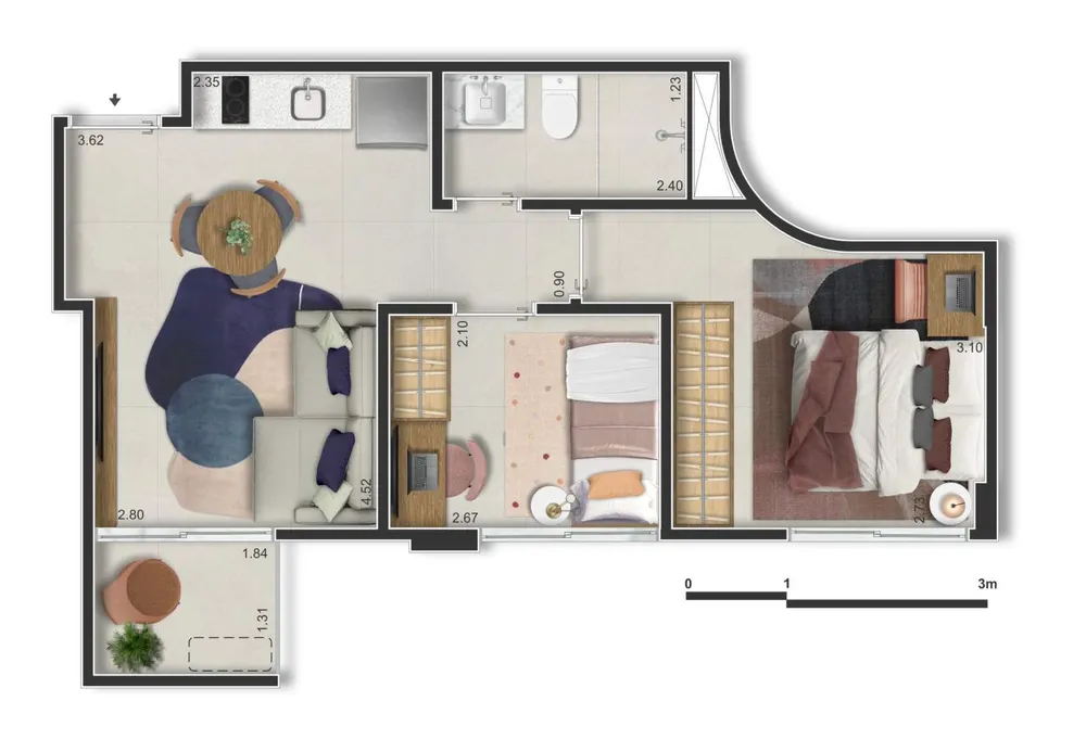 Apartamento, 1 quarto, 30 m² - Foto 35