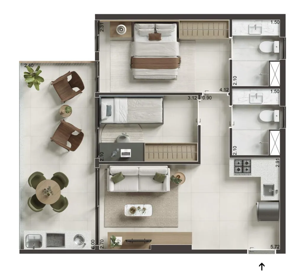 Apartamento, 2 quartos, 62 m² - Foto 23