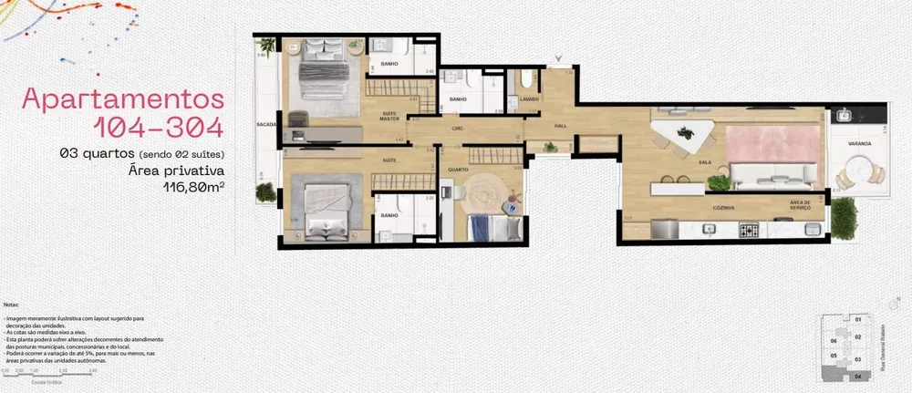 Apartamento, 3 quartos, 116 m² - Foto 18