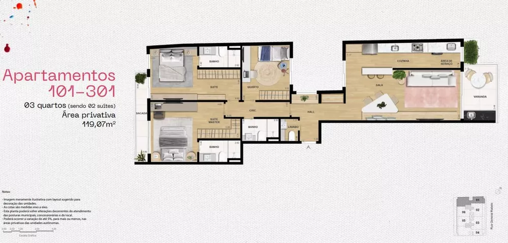 Apartamento, 3 quartos, 116 m² - Foto 20