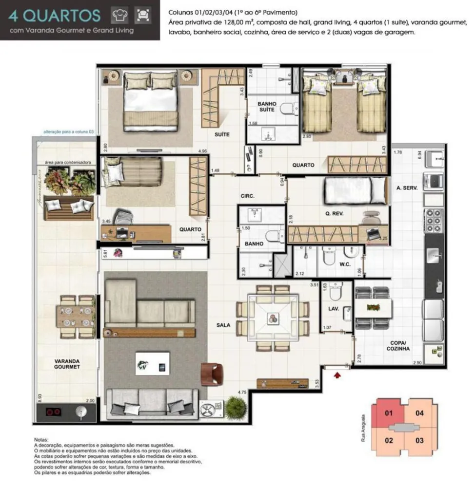 Apartamento, 4 quartos, 128 m² - Foto 38