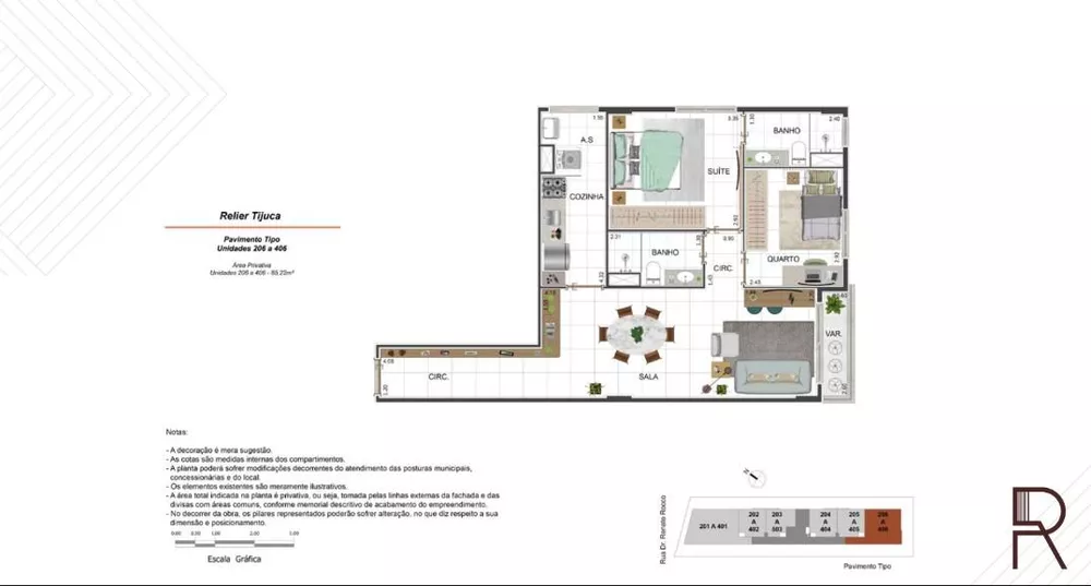Apartamento, 2 quartos, 65 m² - Foto 3