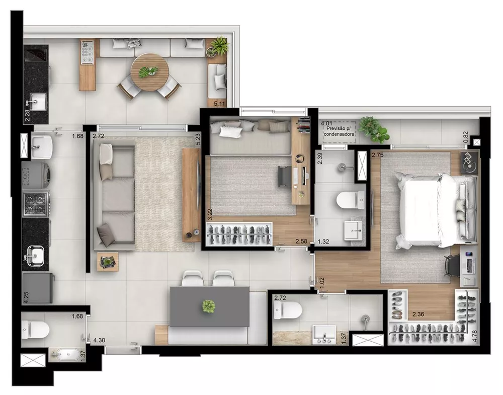 Apartamento, 2 quartos, 74 m² - Foto 19