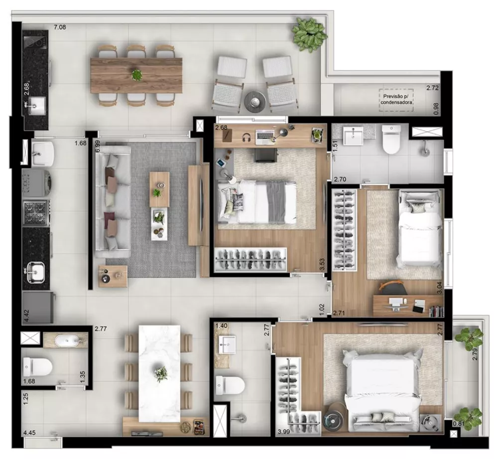Apartamento, 2 quartos, 74 m² - Foto 21