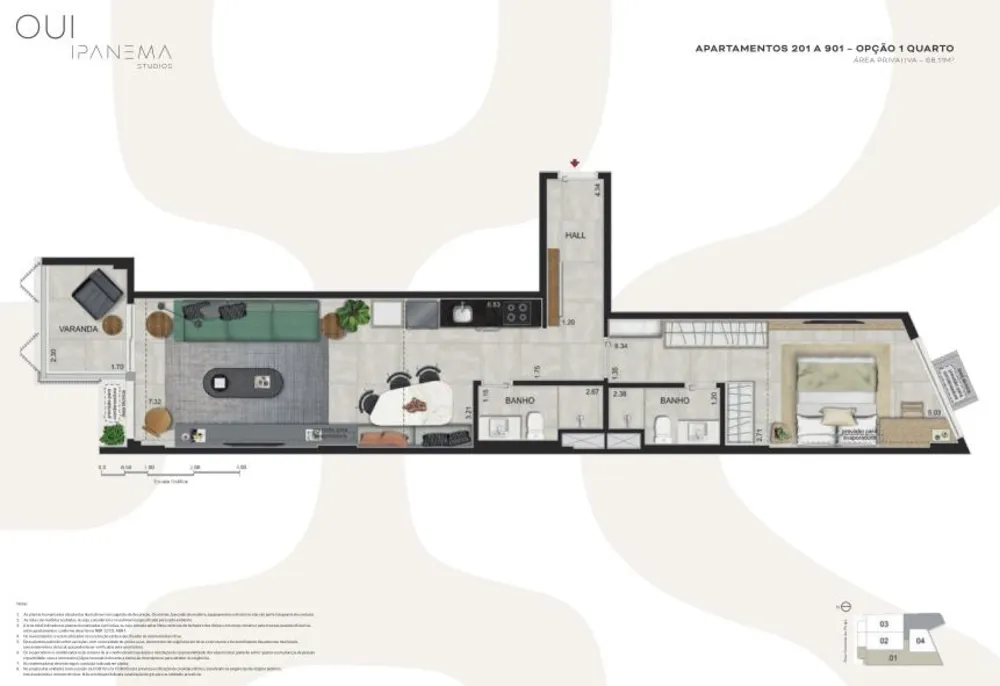 Apartamento, 2 quartos, 68 m² - Foto 19