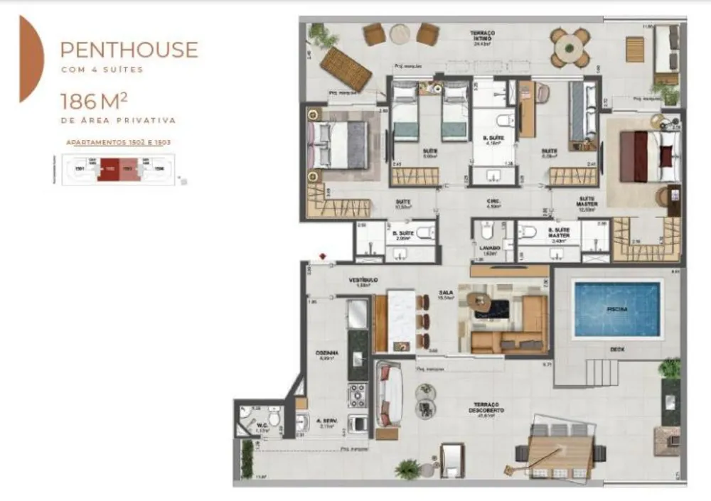 Apartamento, 3 quartos, 124 m² - Foto 32