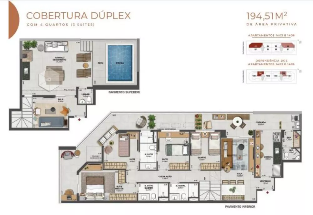 Apartamento, 3 quartos, 124 m² - Foto 2
