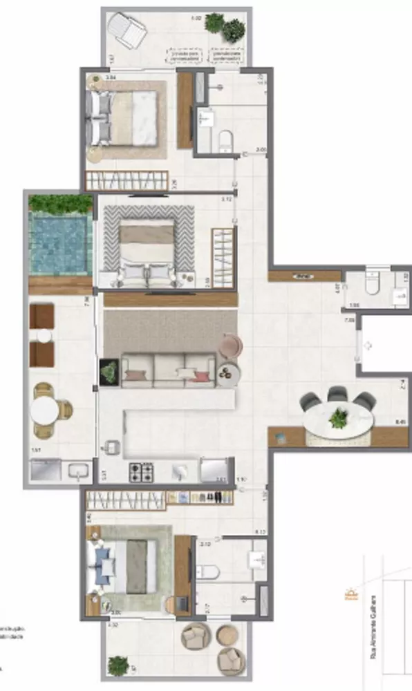 Apartamento, 3 quartos, 116 m² - Foto 9