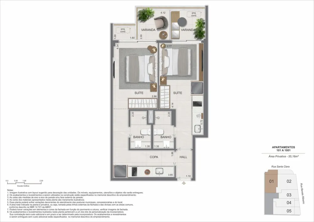 Apartamento, 1 quarto, 55 m² - Foto 5