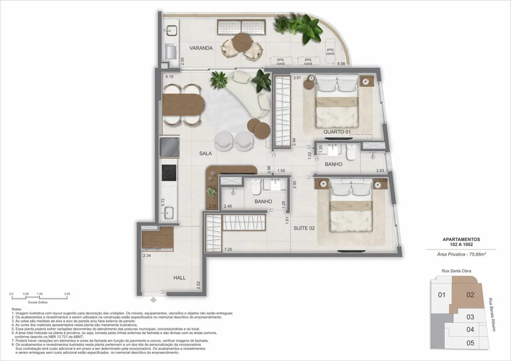 Apartamento, 1 quarto, 55 m² - Foto 21