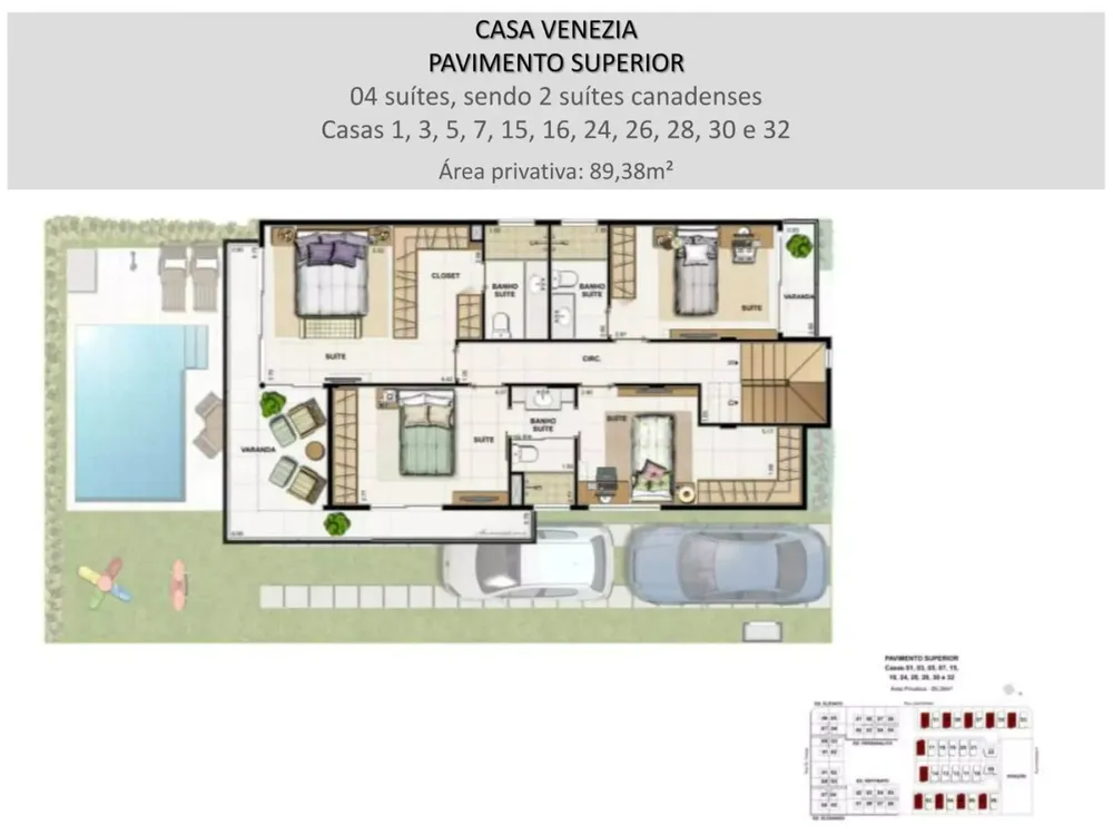 Casa de Condomínio, 4 quartos - Foto 22