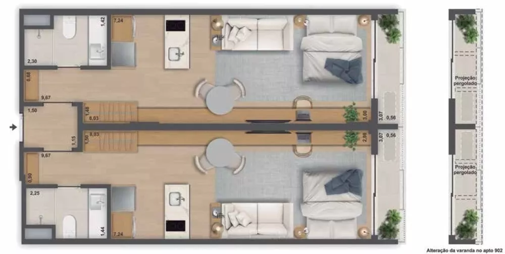 Apartamento, 1 quarto, 38 m² - Foto 11