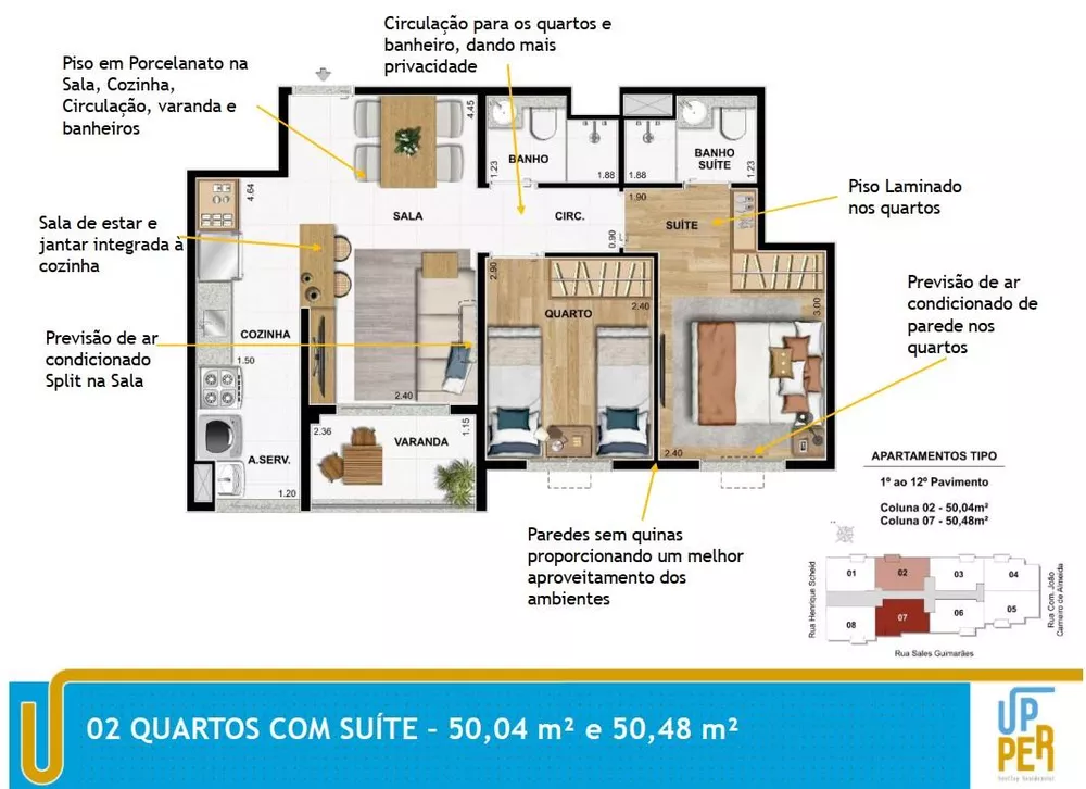 Apartamento, 2 quartos, 47 m² - Foto 22
