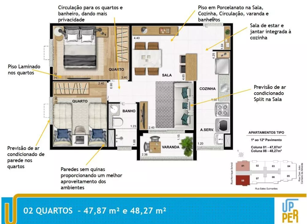 Apartamento, 2 quartos, 47 m² - Foto 25